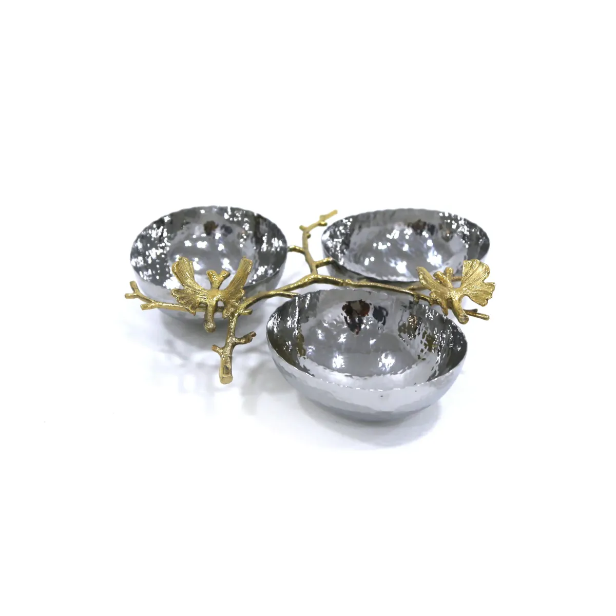 Butterfly Hammered Decorative Bowl