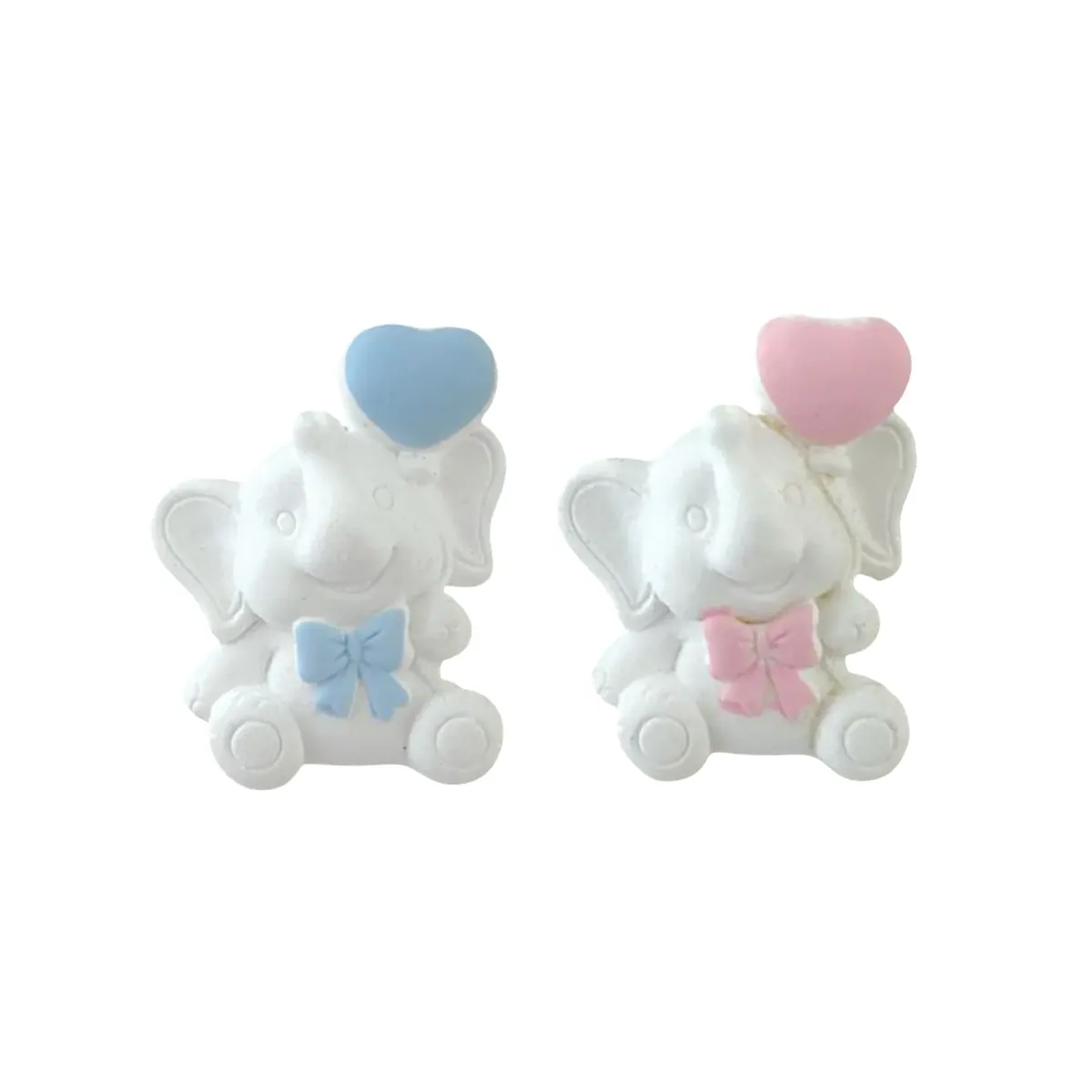Heart Balloon Elephant Resin Motif – Cute Decor Piece