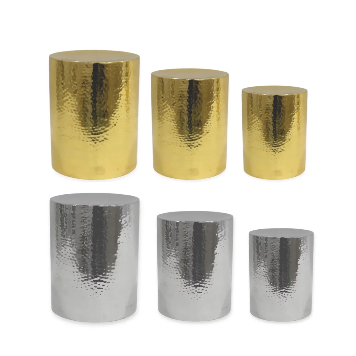 Stainless Steel Round Hammered Stand