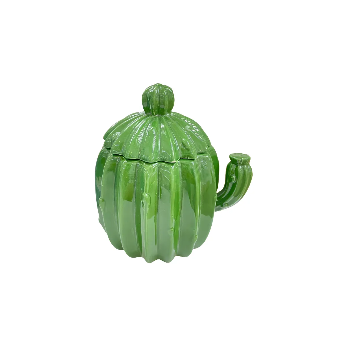 Dark Green Cactus Jar