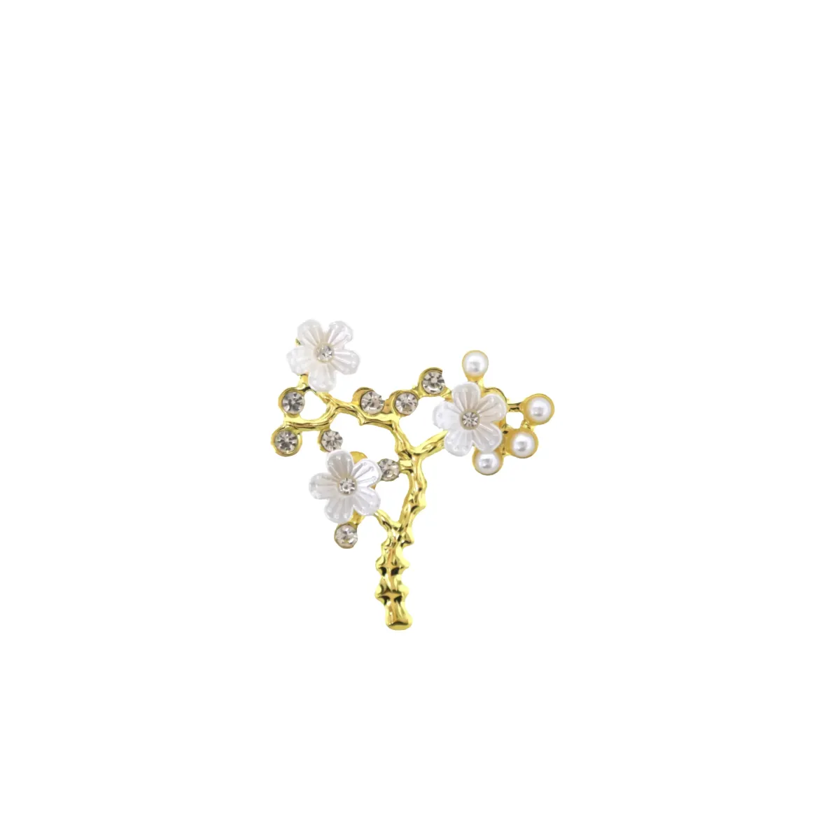 Gold Pearl Branch Motif