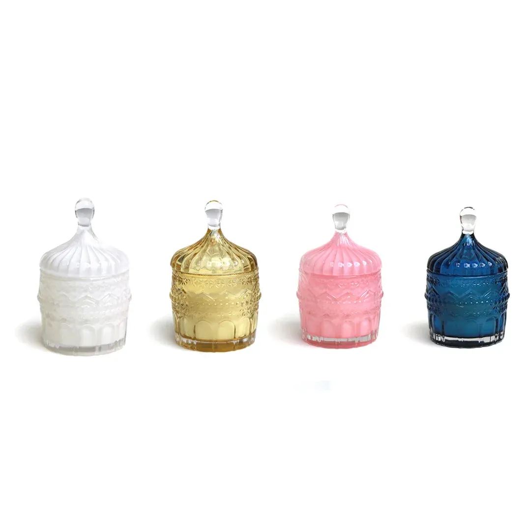 Frosted Glass Bonbonniere Candle Souvenir