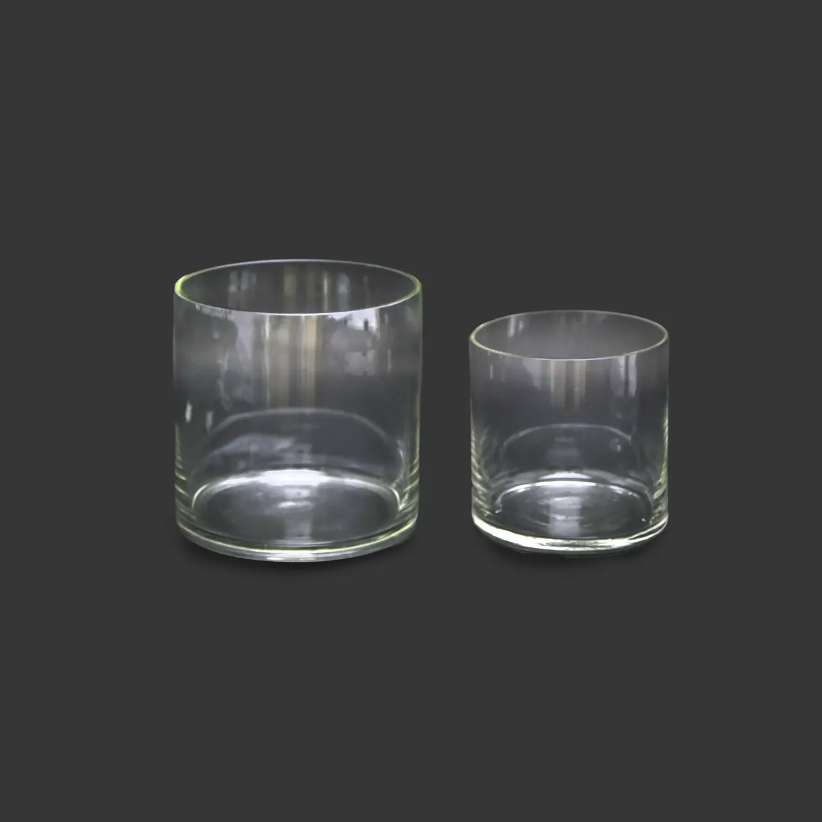 Transparent Short Cylinder Glassware