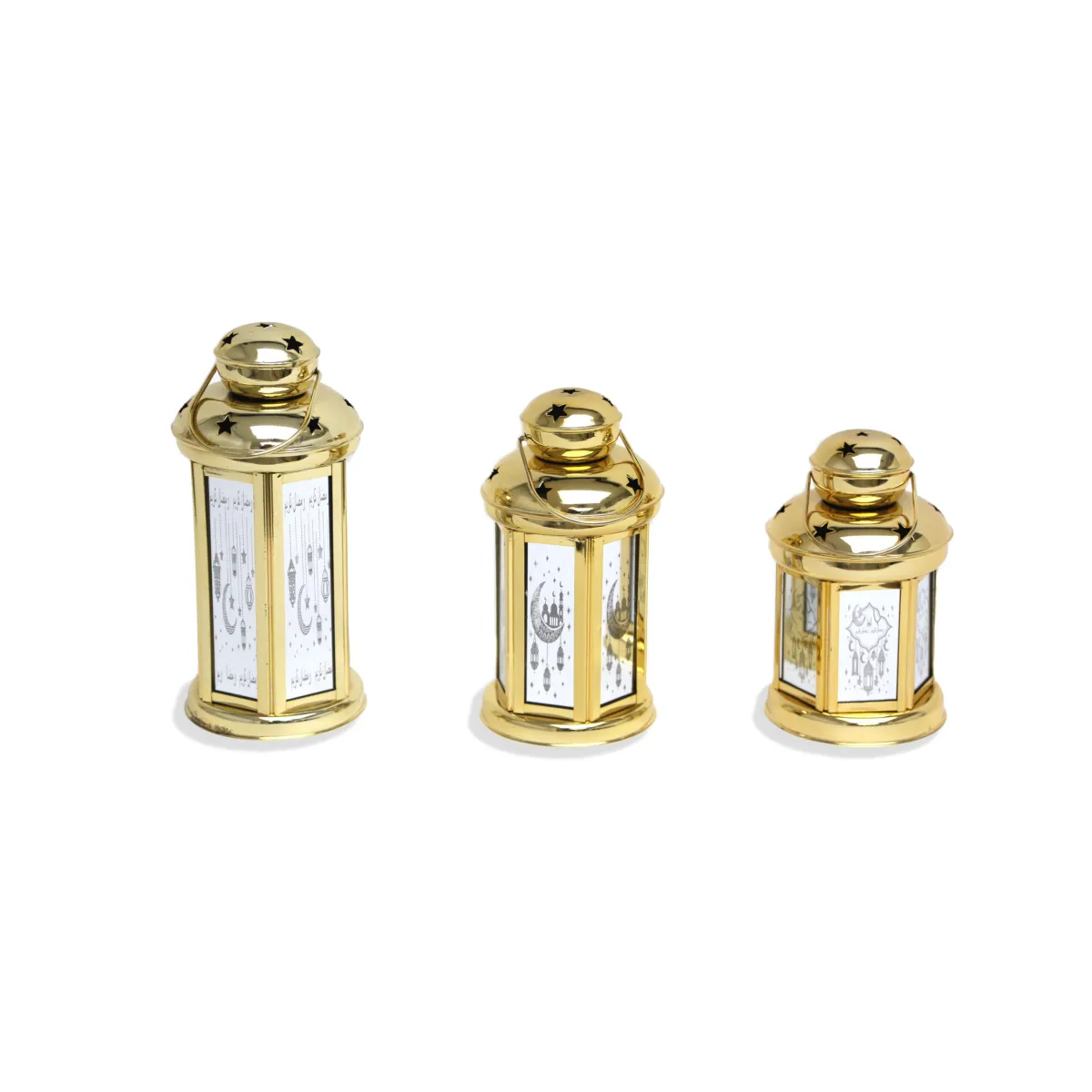 Gold LED Light Lantern – Timeless Ramadan and Festive Decorative for Home and Celebrations