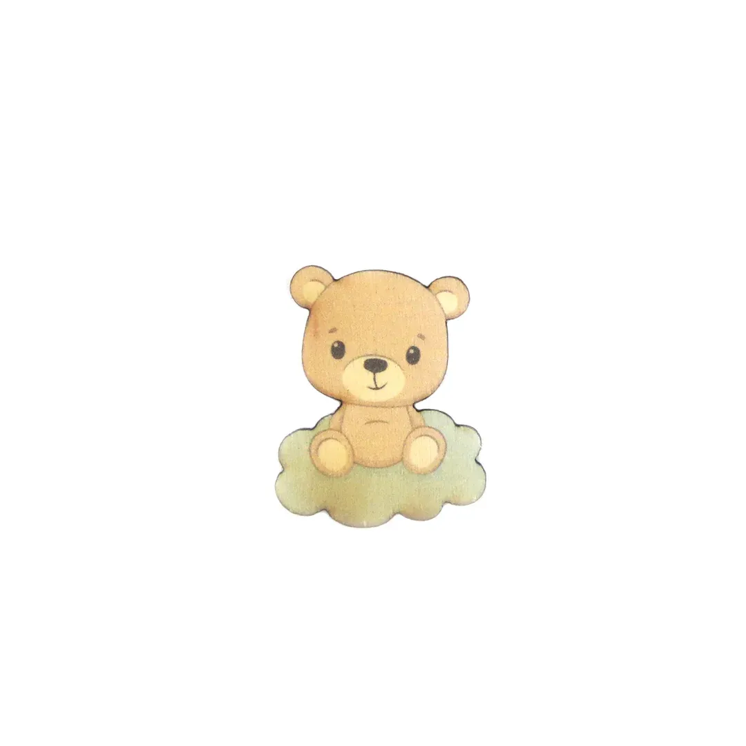 Bear Wooden Shape Motif