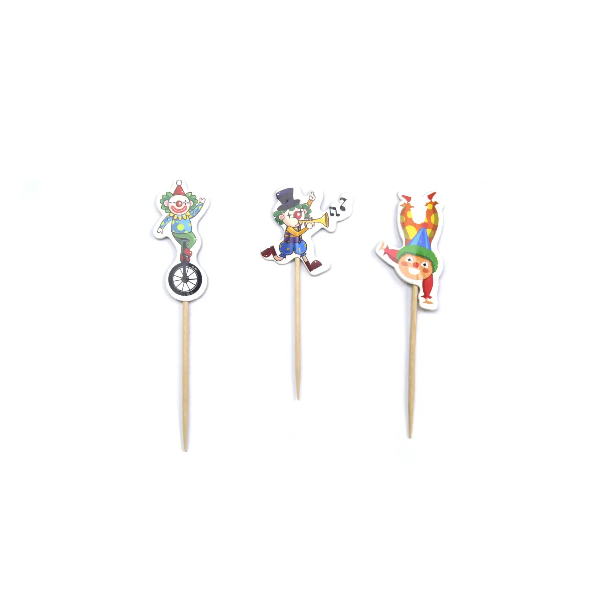 Clown Cake Picks – Bring Circus Fun to Your Treats!