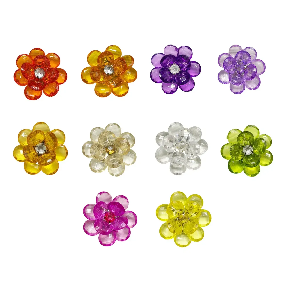 Mid Diamond Acrylic Flower