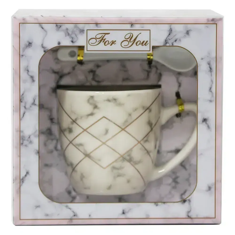 “For You” Mid Mug & Spoon Set