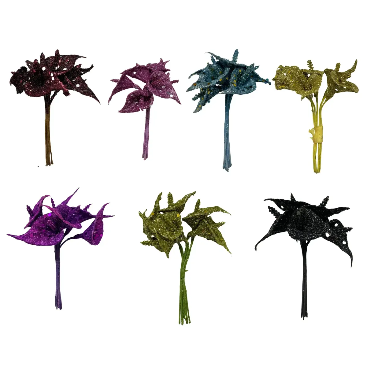 Glittered Aroma Flower Motif