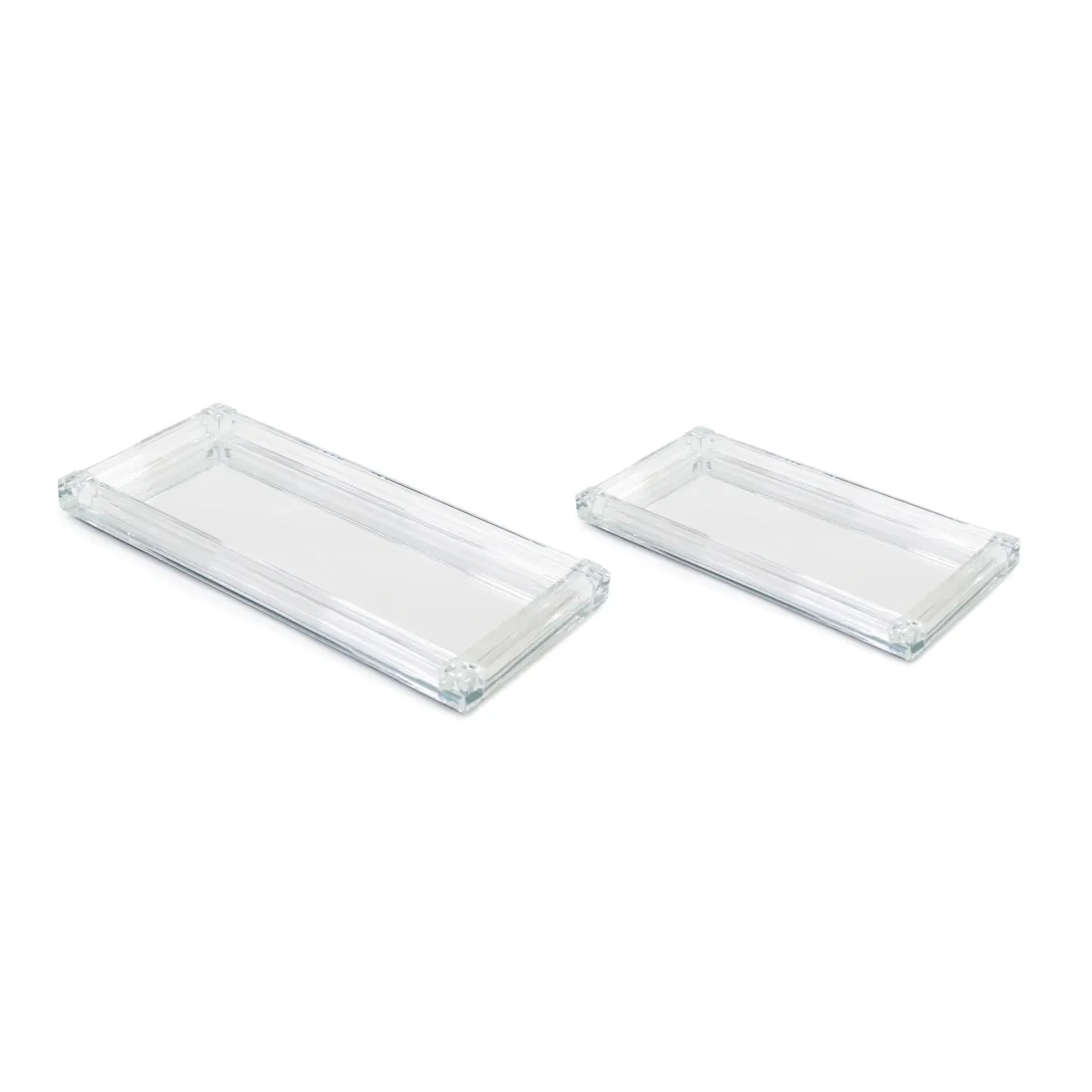 Framed Rectangular Mirror Base Catering Tray