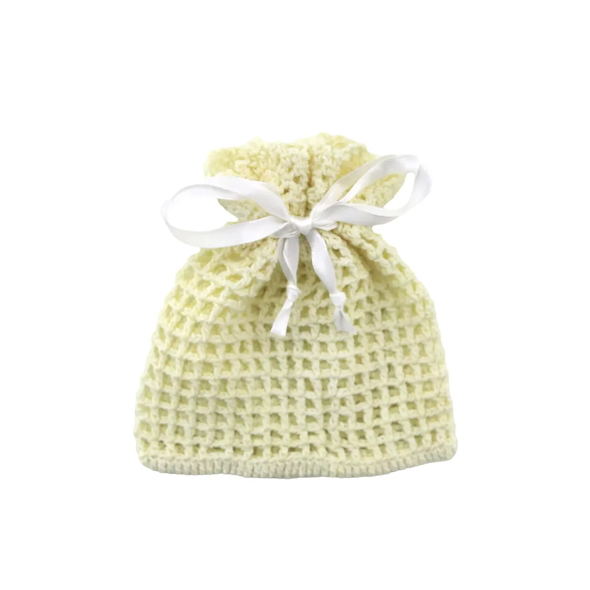 Satin Ribbon Tie Crochet Bag – Charming Handmade Accessory for Gifts & More!