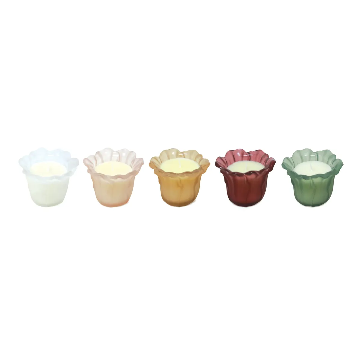 Wavy Flower Candle Souvenir – Elegant Gift Decor