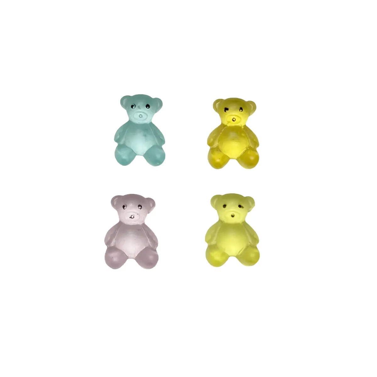 Matte Sitting Teddy Bear Motif