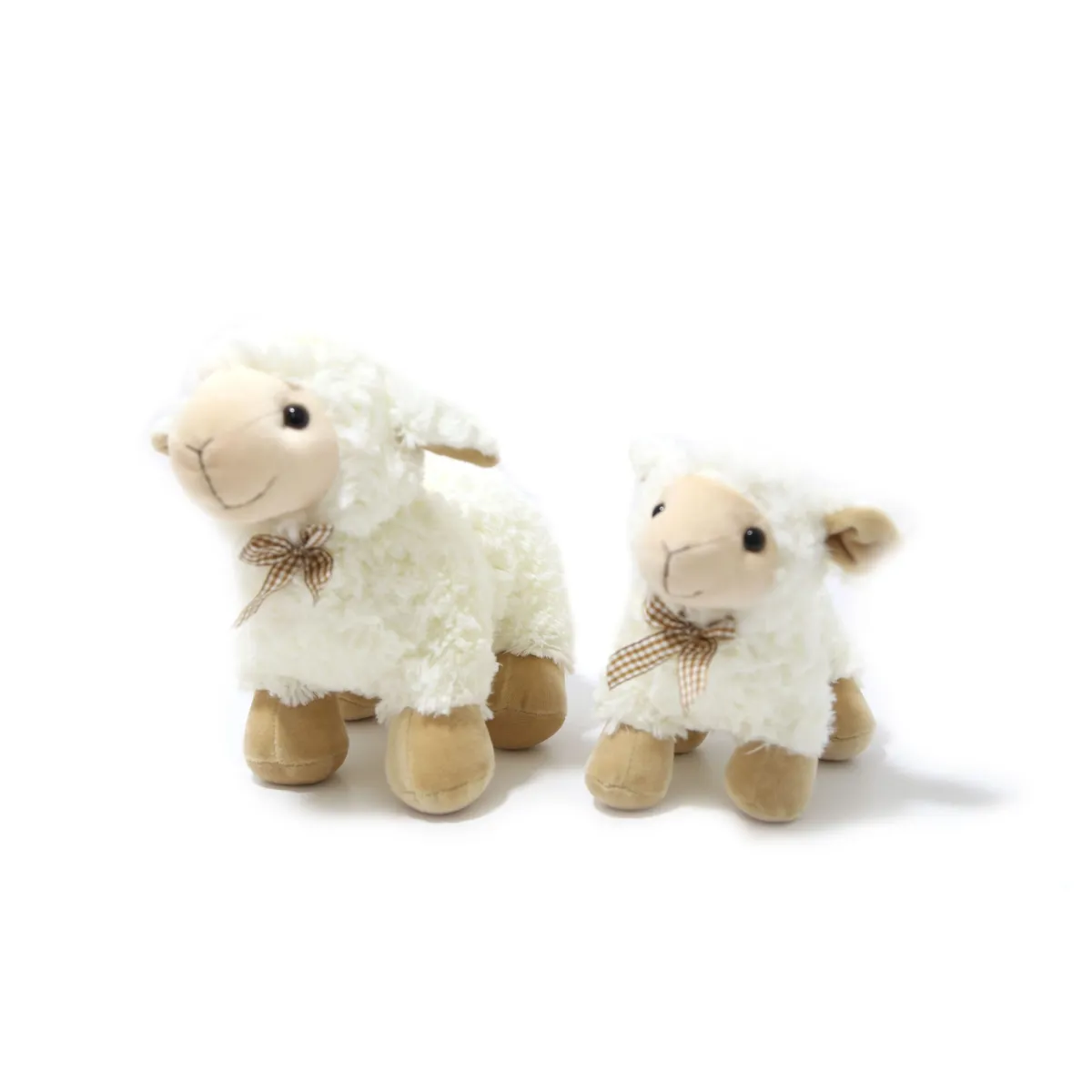 Standing Plush Sheep with Necktie – Adorable and Stylish Plush Toy for Kids’ Rooms and Farmhouse Decor