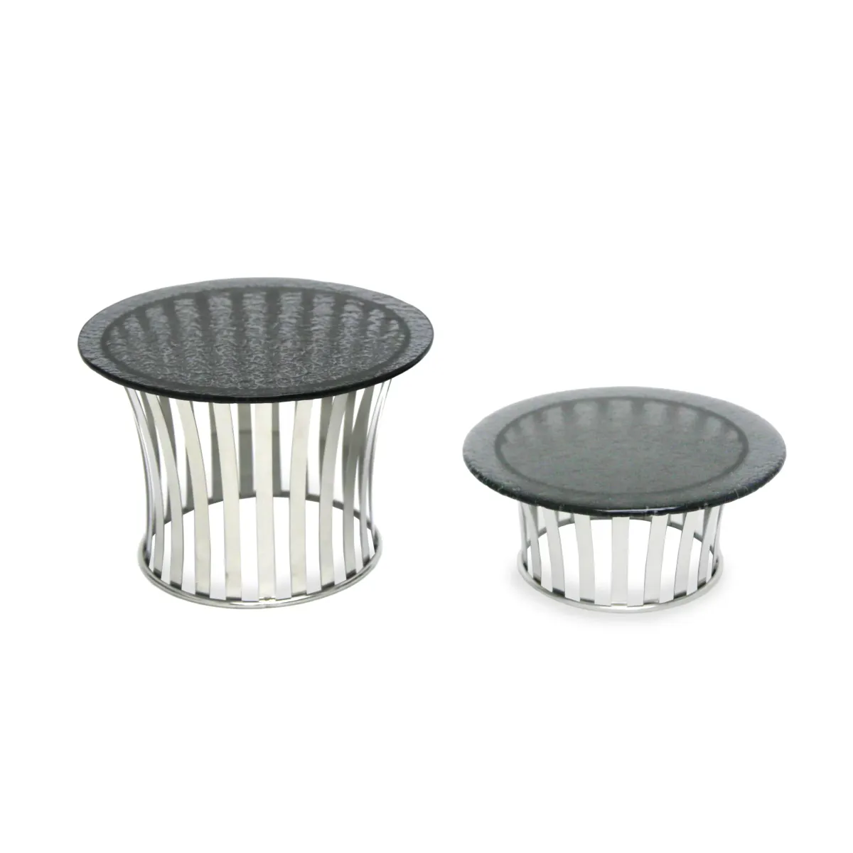 New Modern Round Luxury Glass Buffet Stand