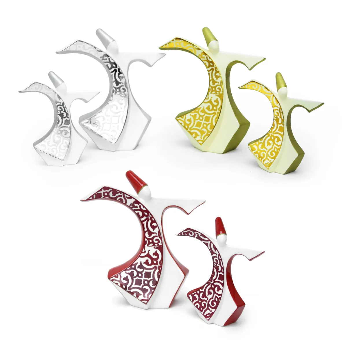 Patterned Dancing Mawlawi Ceramic Decoration – Spiritual Ramadan Decoratives & Islamic Home Accent