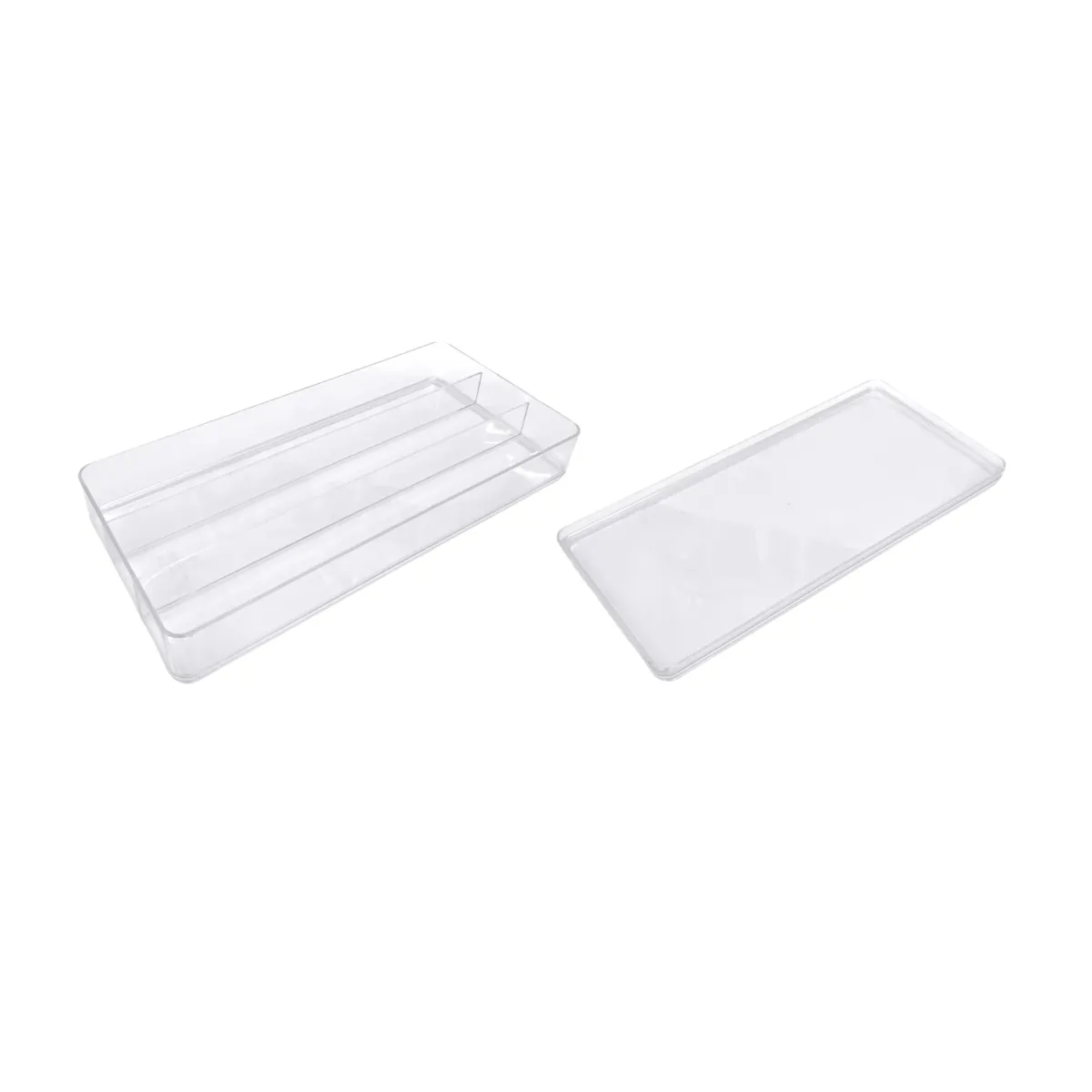 “Functional Elegance” Lengthwise 3 Sections Plexi Box