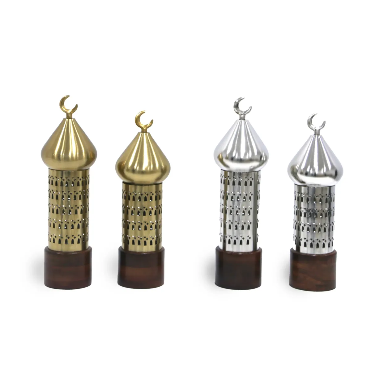Wooden Base Moon Bakhoor Holder Decorative