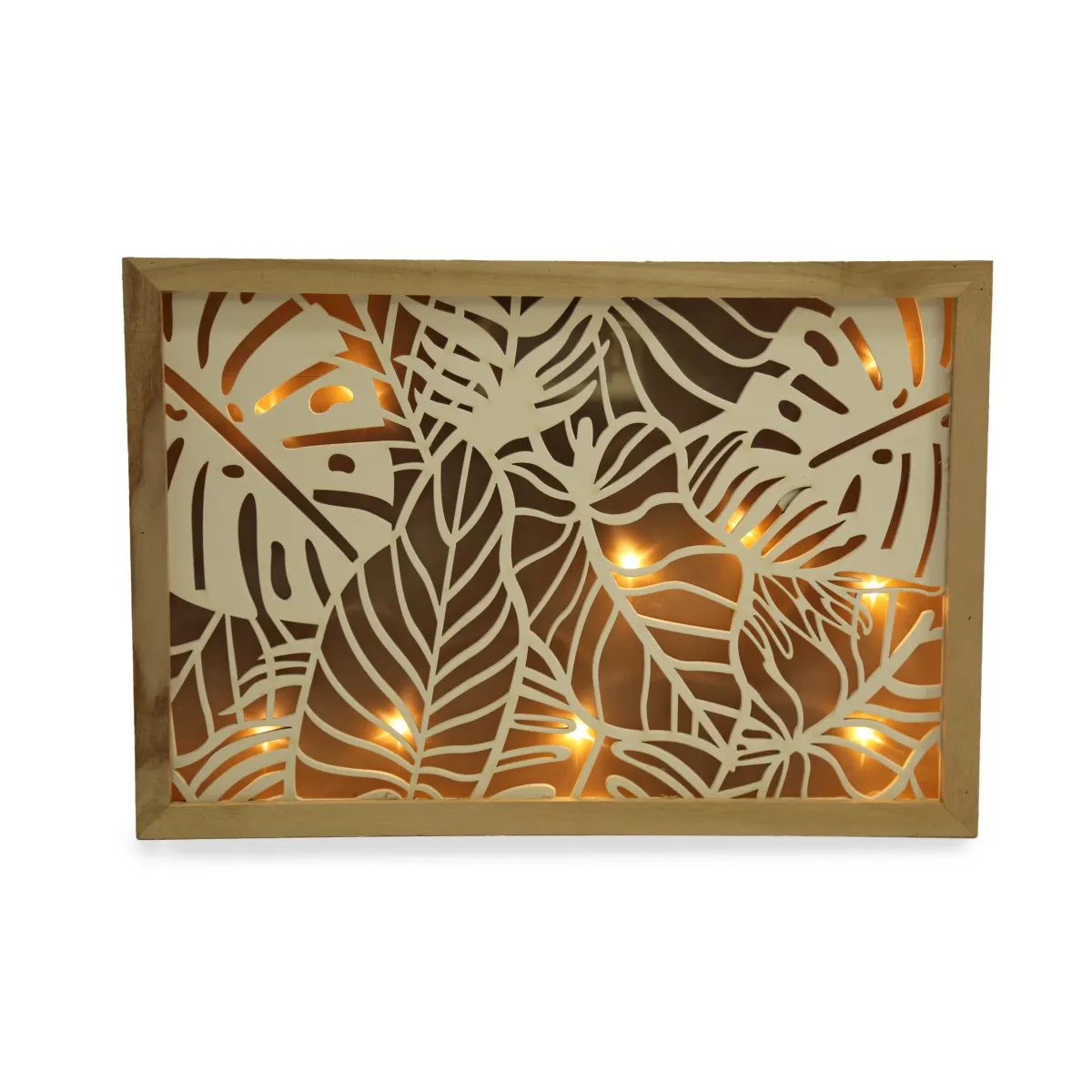Leaves Design Led Frame Wall Decoration