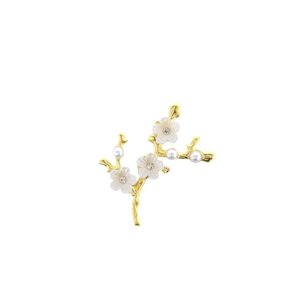 Gold Flower Pearl Branch