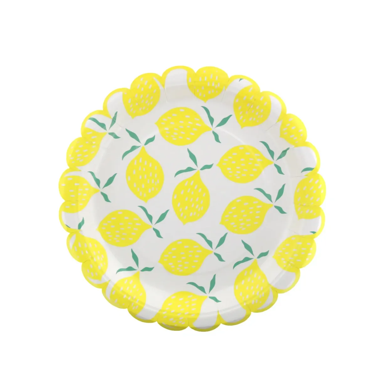 Lemon Rimmed Carton Plate – Party Disposable Plate