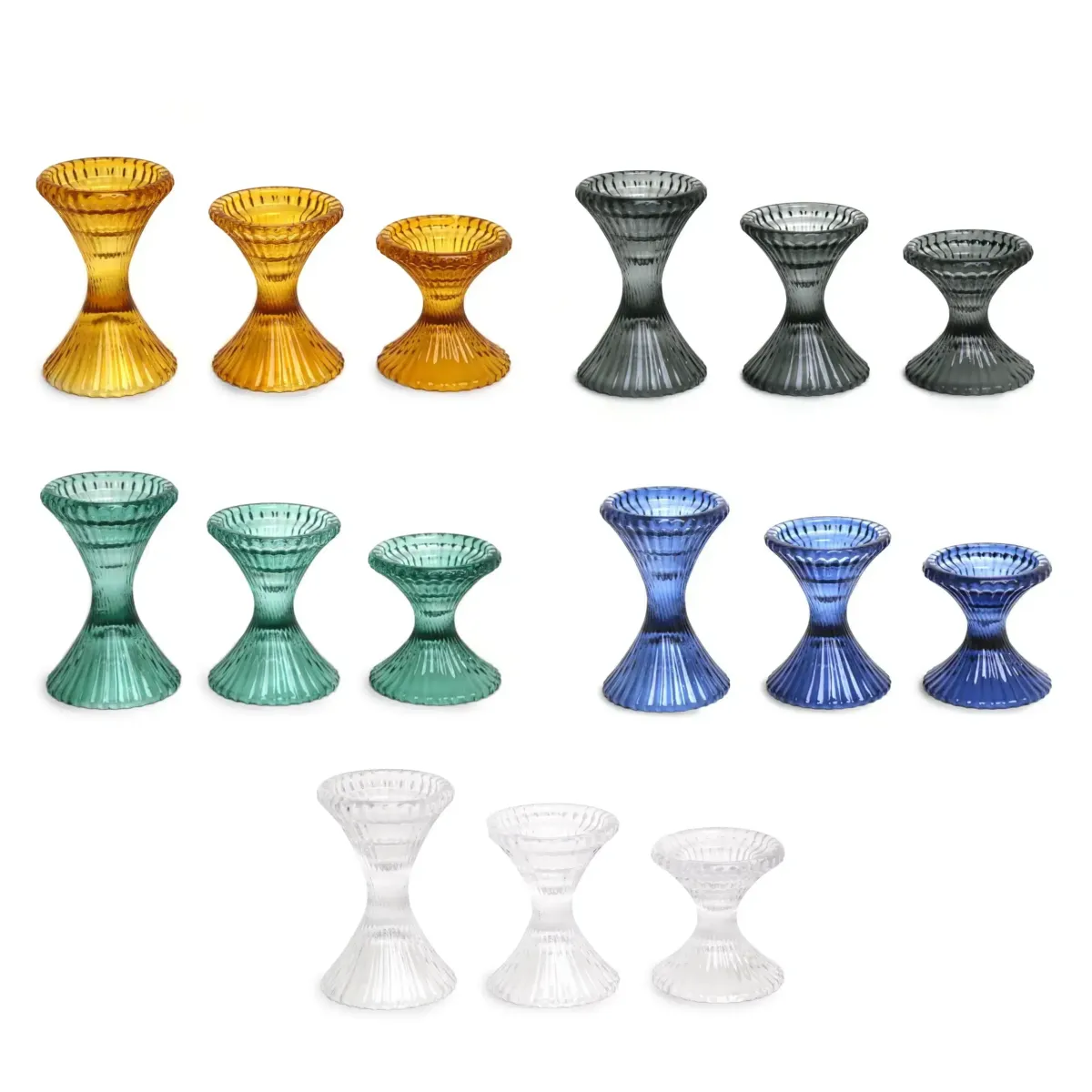 Pillar Glass Tealight Candle Holder
