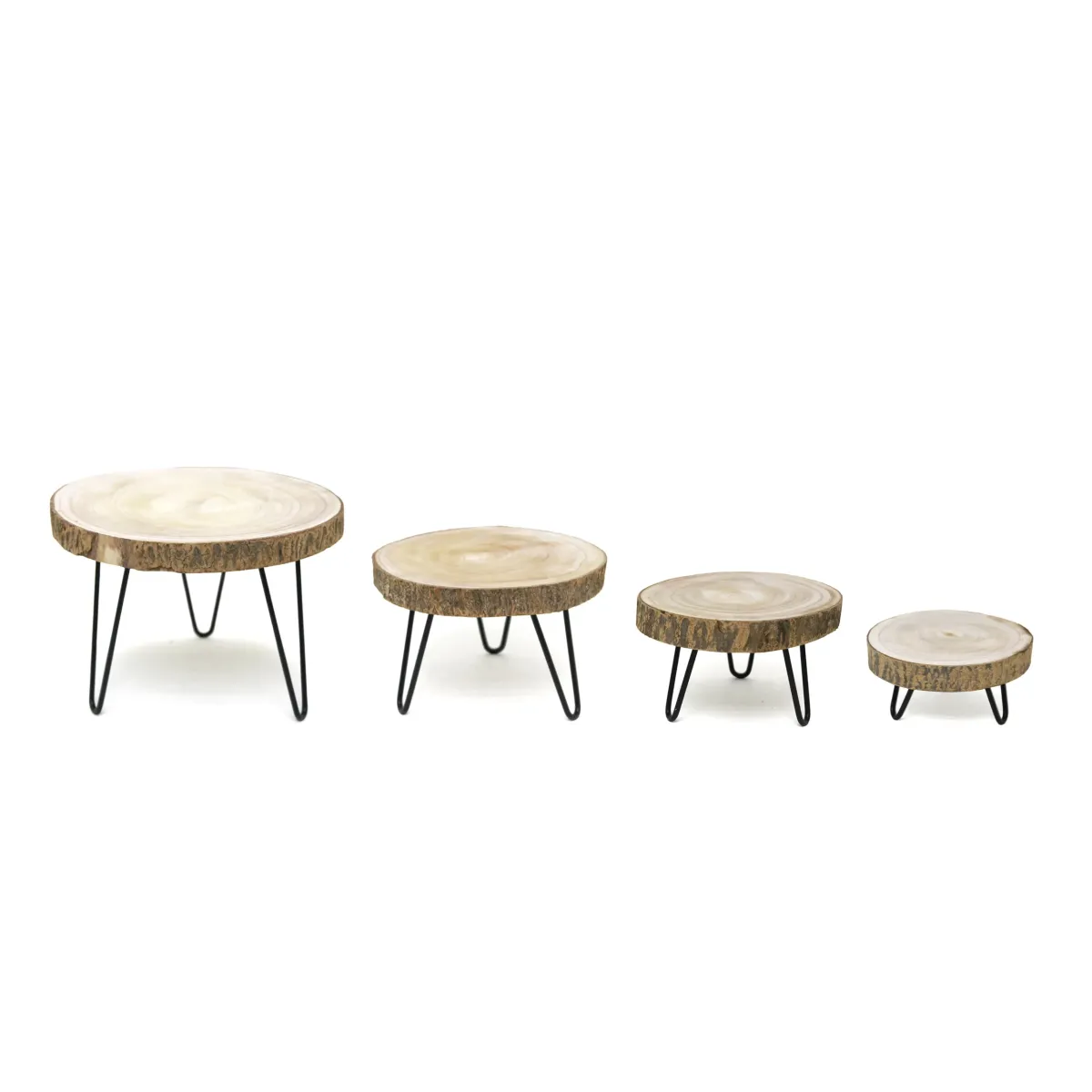 Wood Log Slice Stool