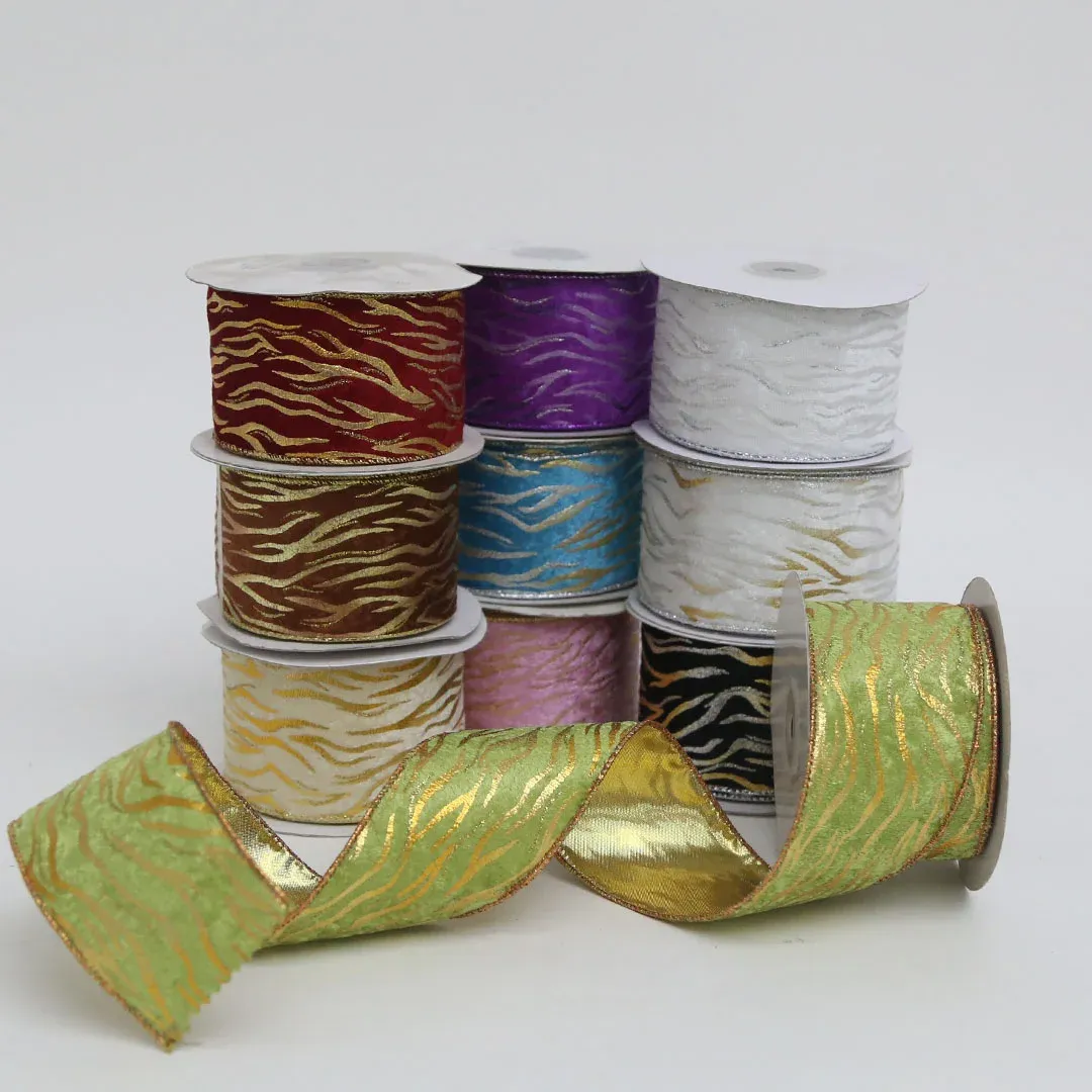 Tiger Pattern Velvet Ribbon