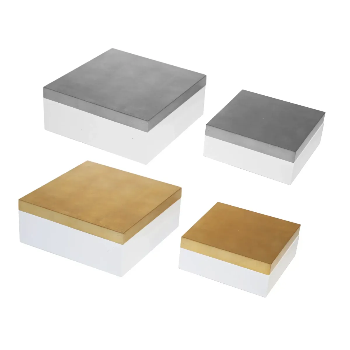 White Base Square Box