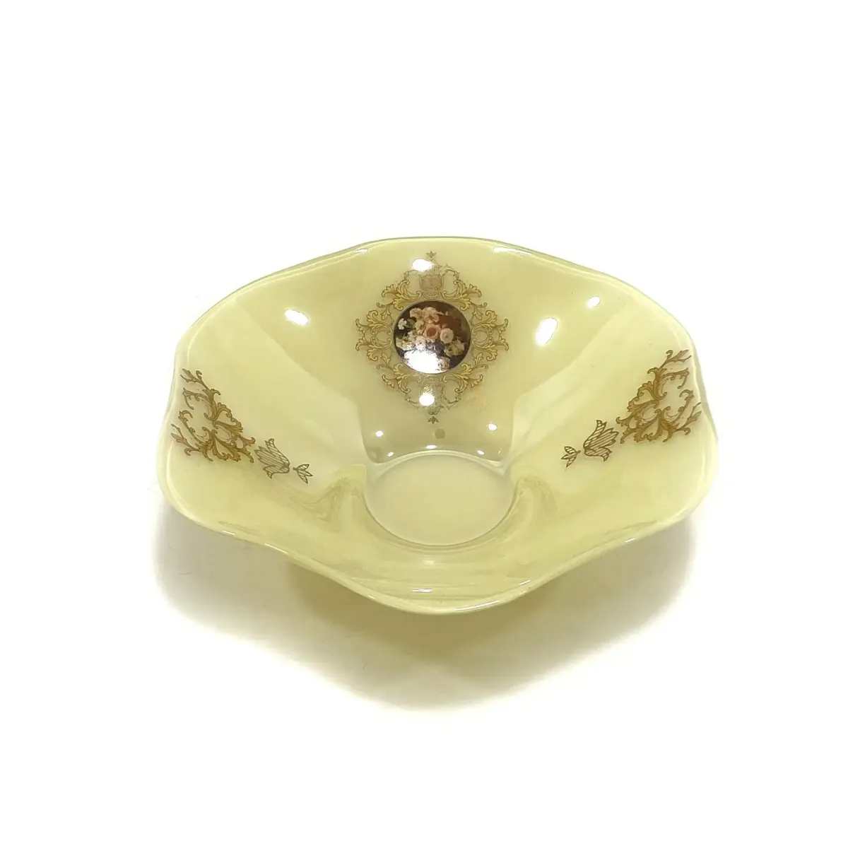 Fragonard Flowers Creme Wavy Bowl