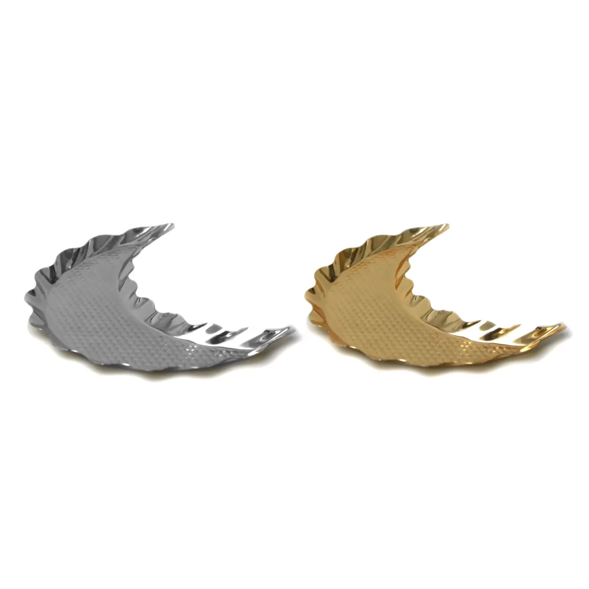 Ramadan Radiance: Elegant Crescent Shaped Trays for Luxurious Decoratives