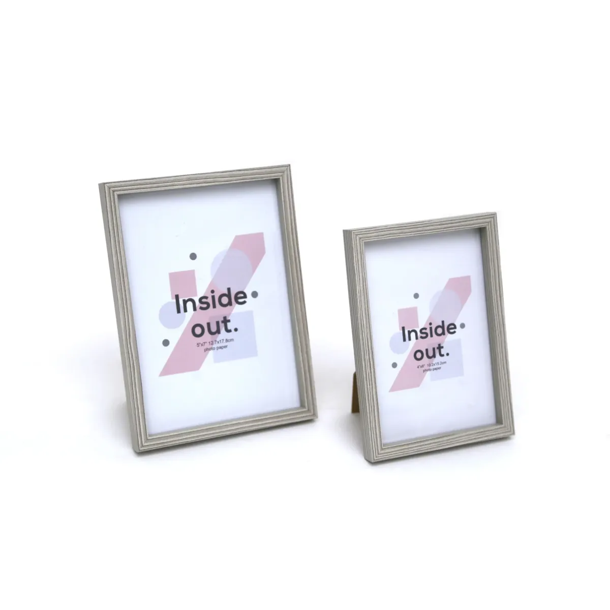 Grey Thin Wooden Frame