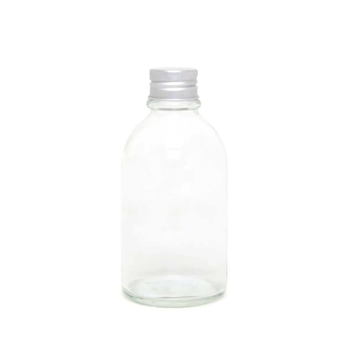 Aluminum Cap Glass Beverage Bottle