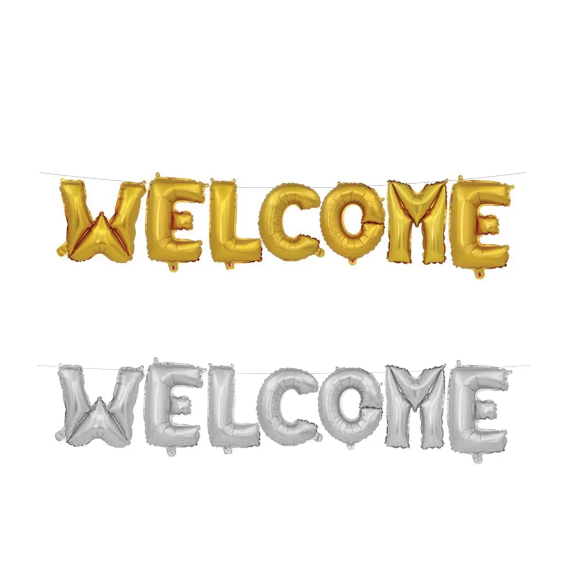“Welcome” Word Helium Foil Balloon – Greet with Warmth and Style!