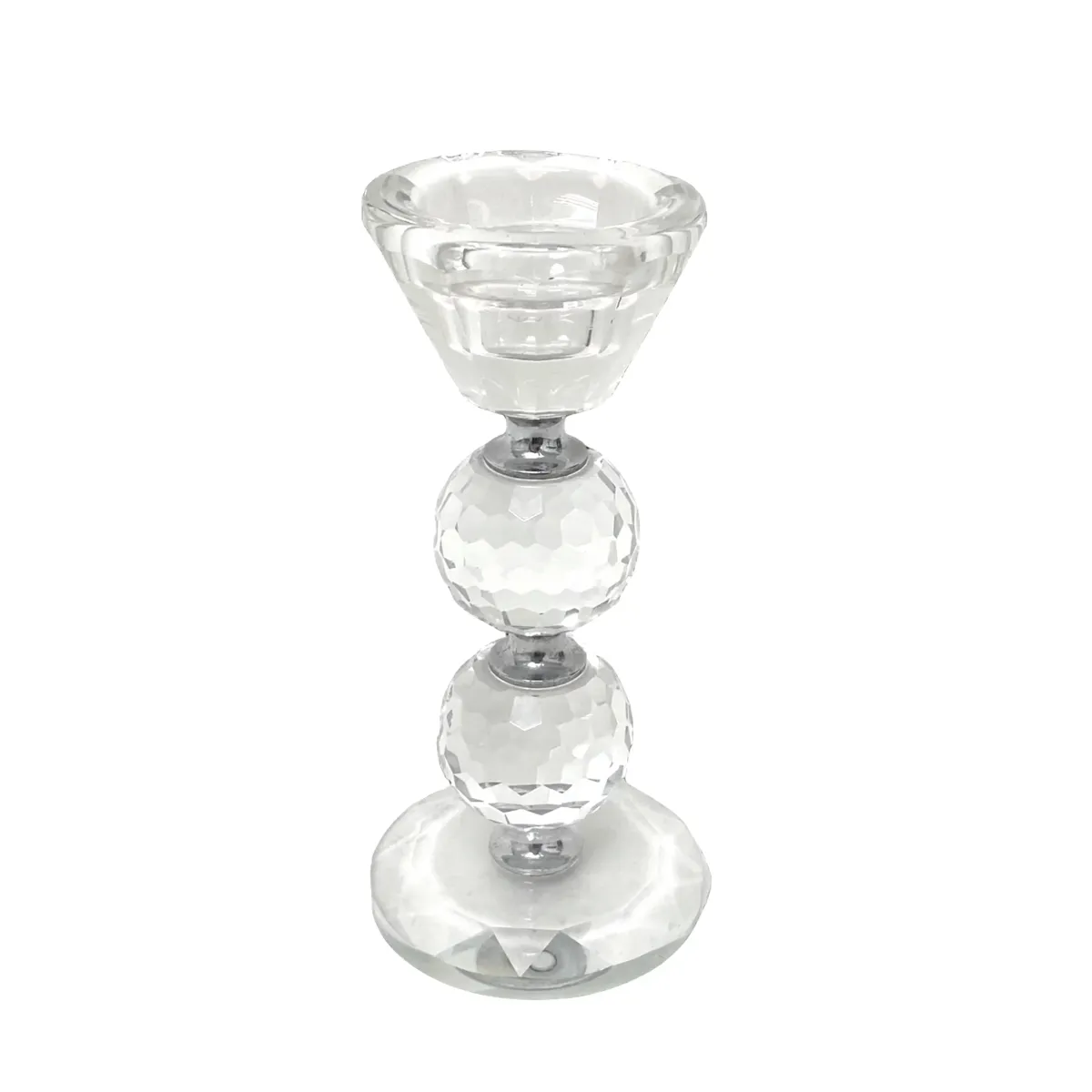 Crystal Mid Metal Candle Holder Souvenir