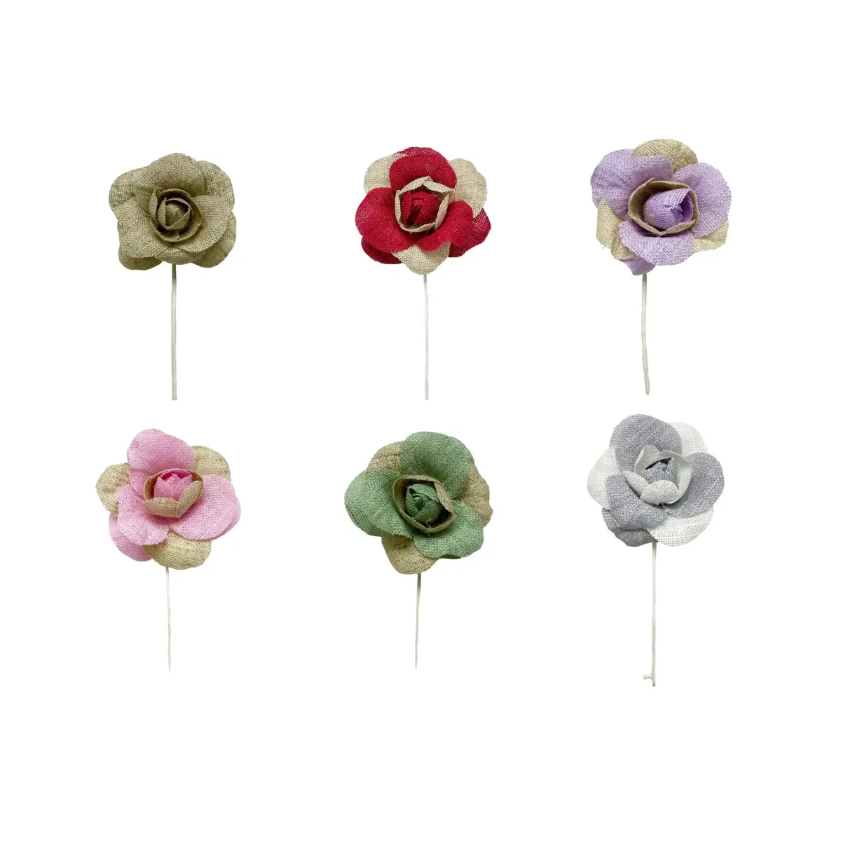 Soft Jute Flower Motif Natural Rustic Decor
