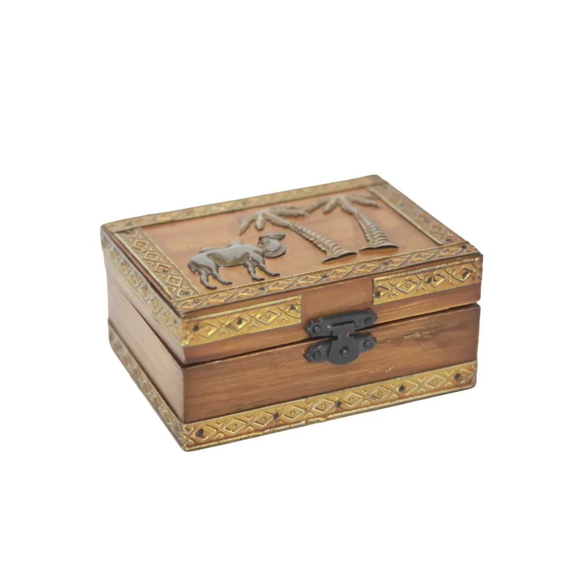 Vintage Wooden Jewelry Box