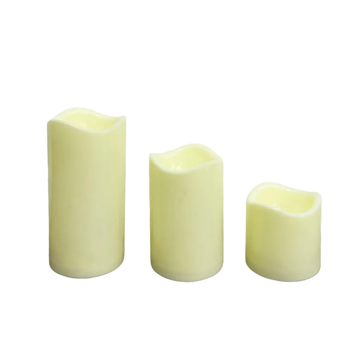 Led Pillar Candles Set