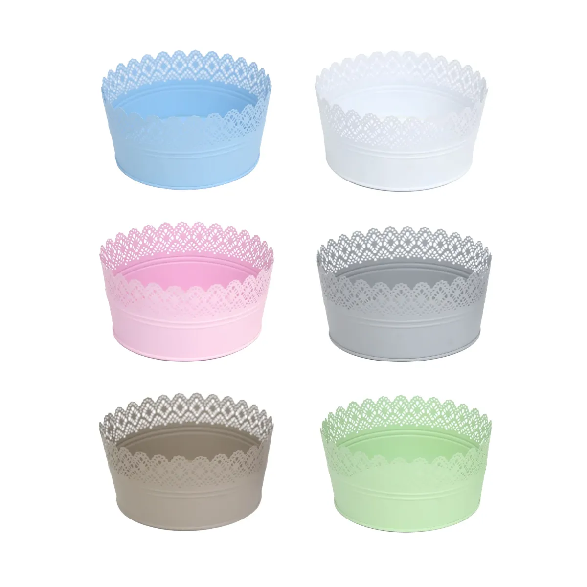 Top Engraved  Round Colored Bucket