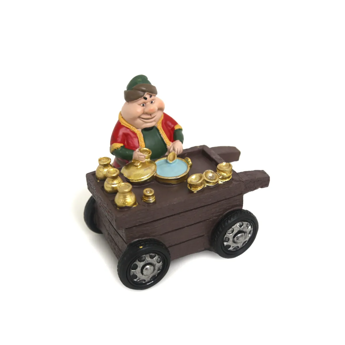 Freestanding Standing Fat Man on Serving Cart – Ramadan Decorative Collection | Festive Tabletop & Home Decor Accent