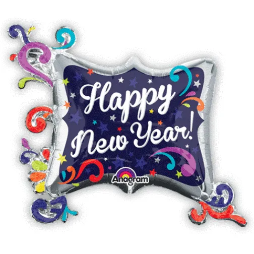 Happy New Year Foil Balloon for Festive Decor