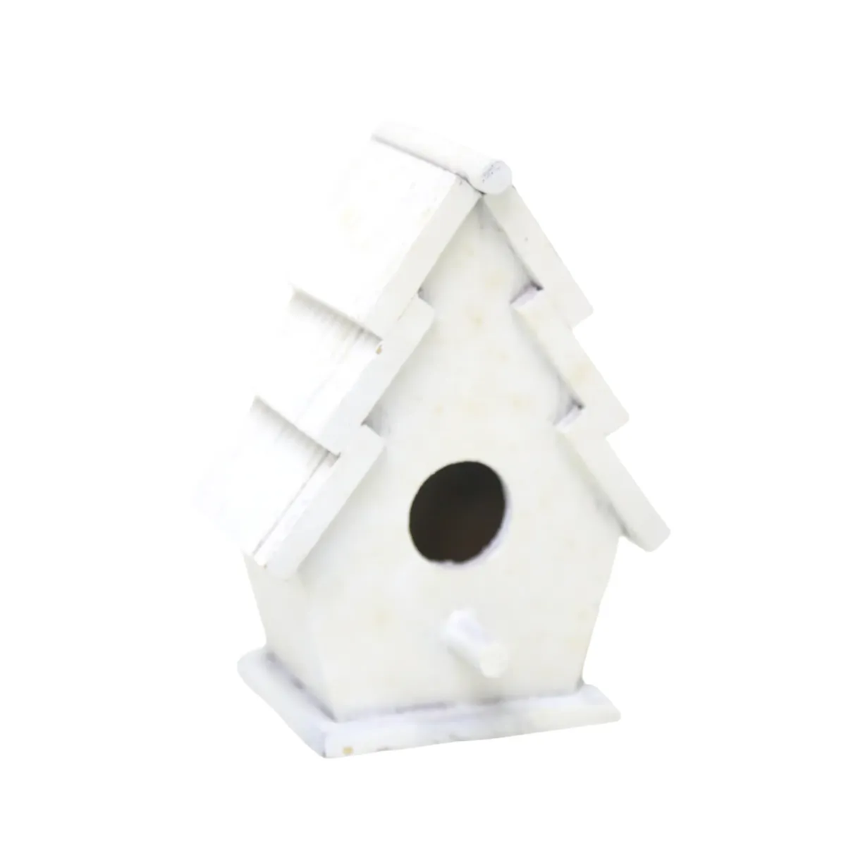 Small White Wooden Bird House
