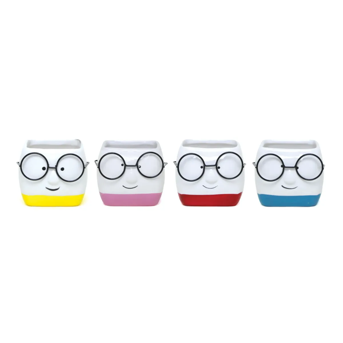 Round Sunglasses Face Pot