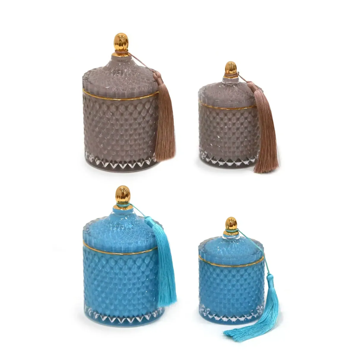 Vanilla Essence Geo Candle Jar