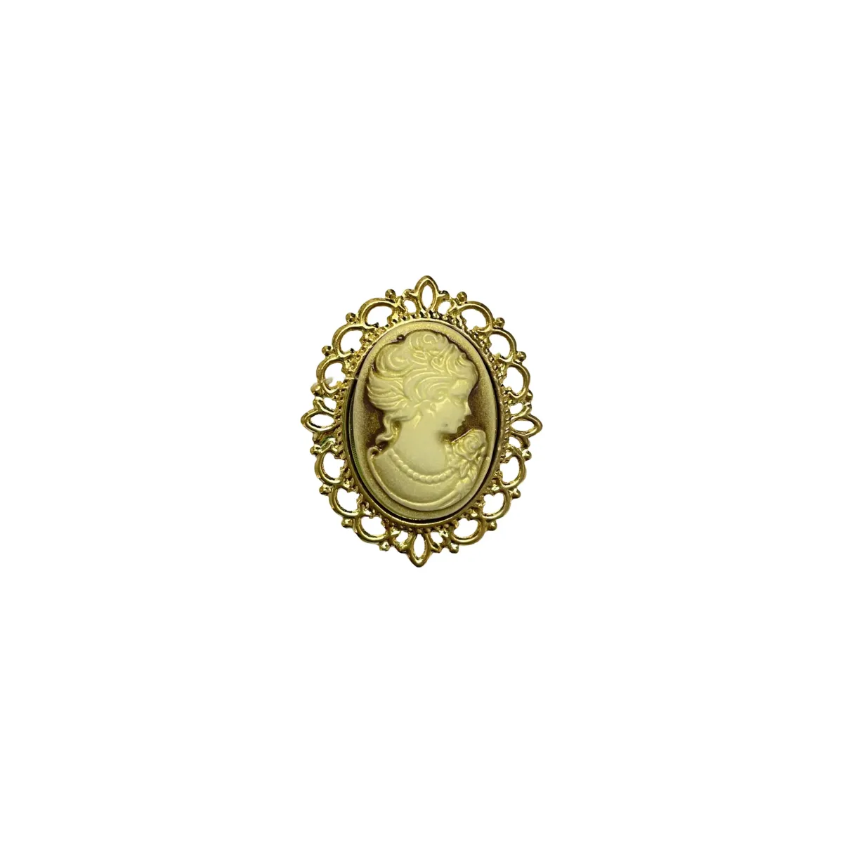 Framed Vintage Cameo Motif