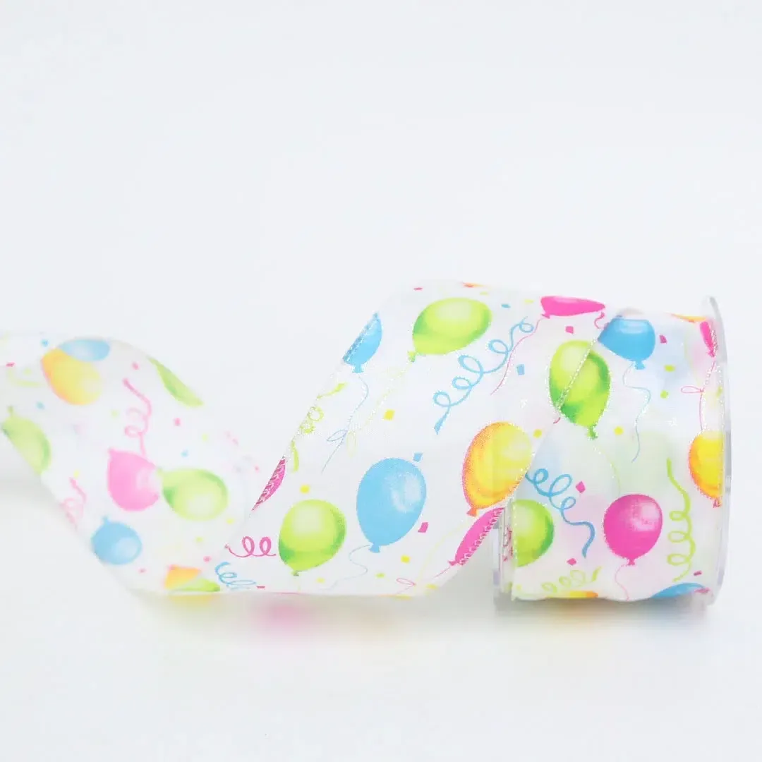Colored Balloons Taffeta Ribbon