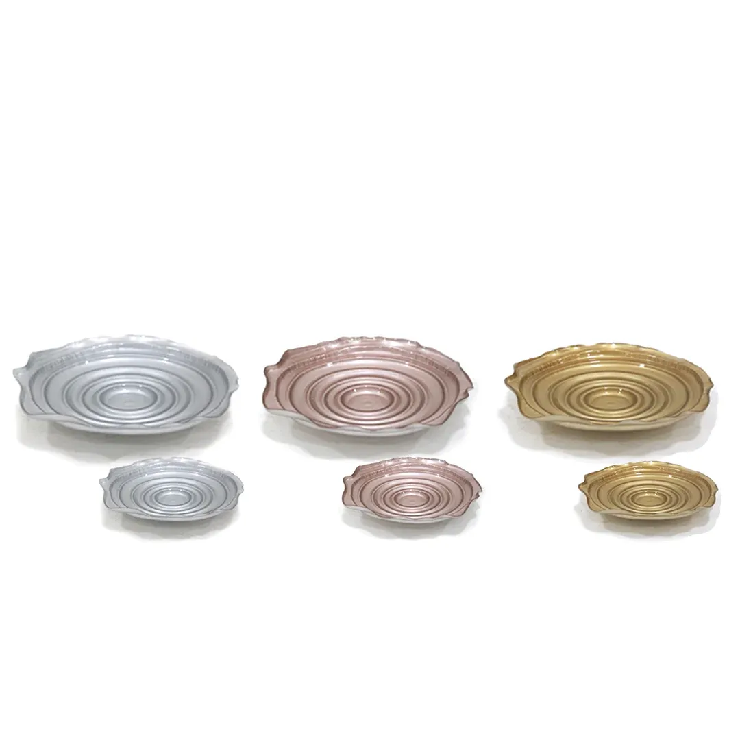 Round Decorative Metallic Bowl