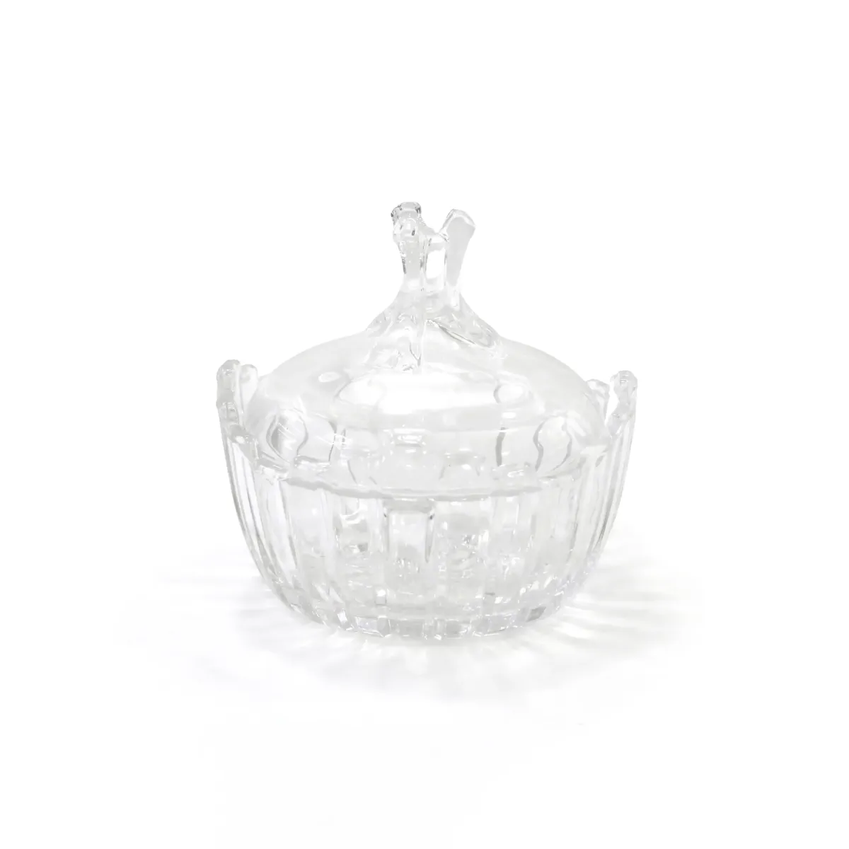 Clear Glass Candy Pot