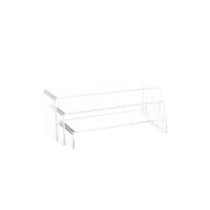 Plexi Stand Set of 3 Compact Risers for Display