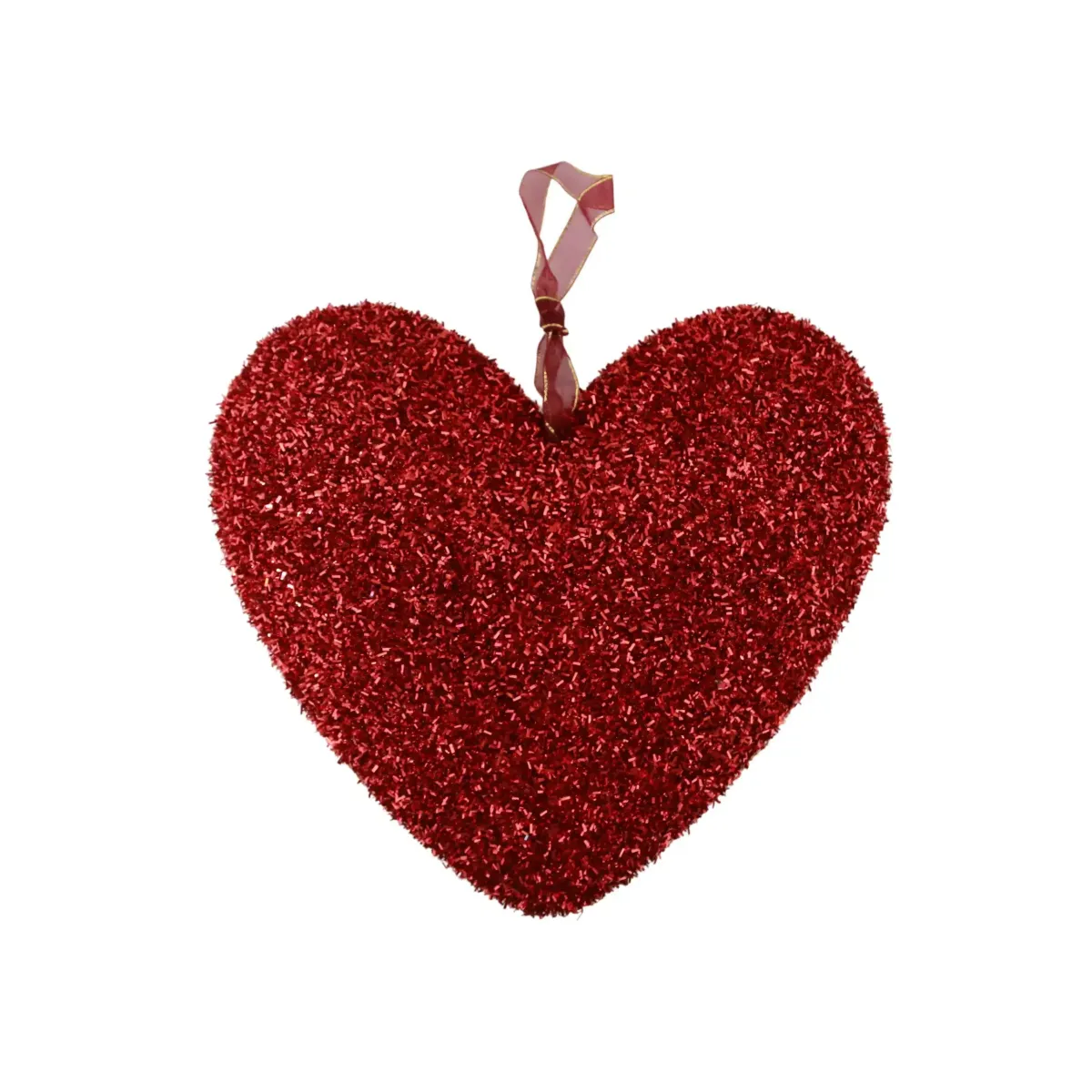 Glittered Red Heart Wall Decoration